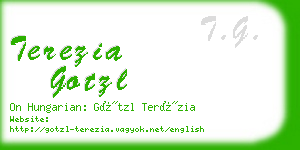 terezia gotzl business card